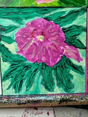 Vibrant Pink Floral Canvas Art - Home Art